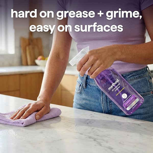 METHOD ALL-PURPOSE CLEANER SPRAY, FRENCH LAVENDER, PERFECT FOR MOST COUNTERS, TILES AND MORE, 28 FL OZ, (PACK OF 1)