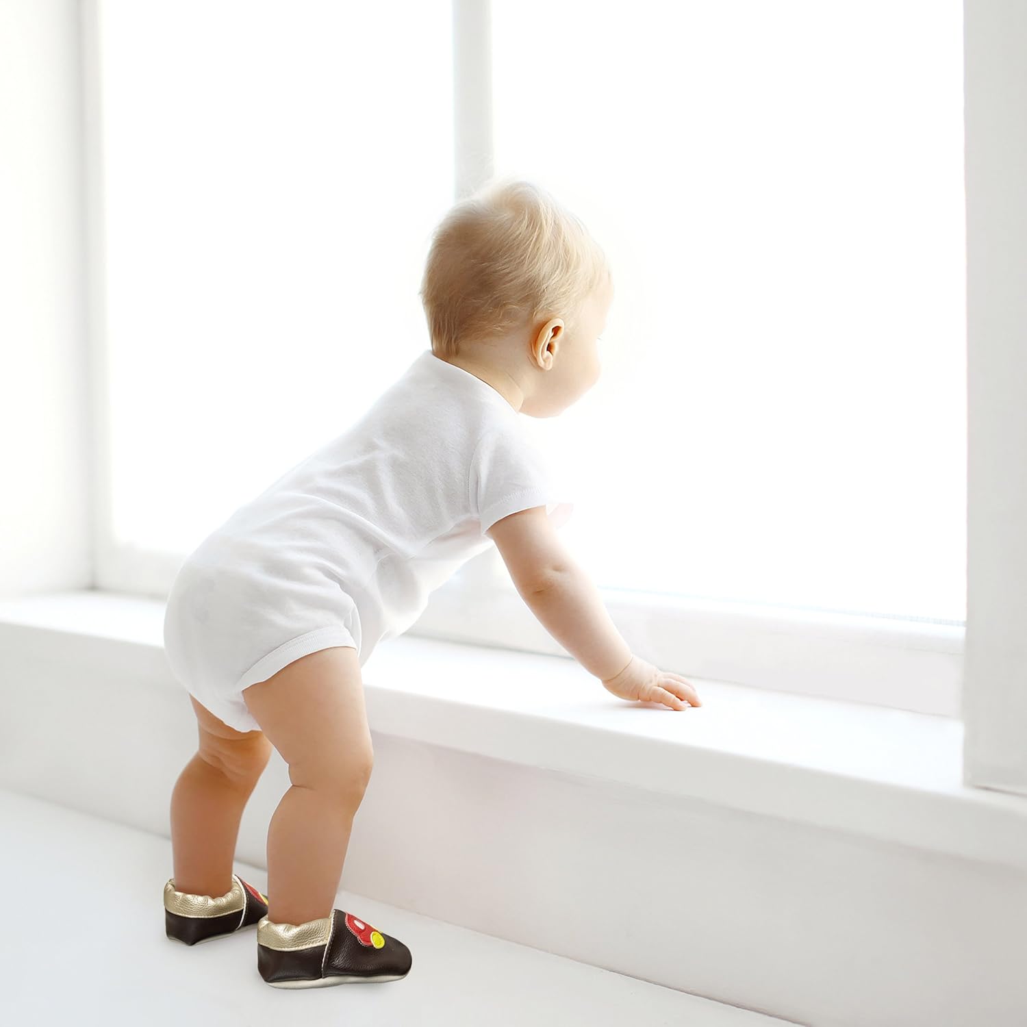 Smilebaby Chaussons En Peau De Mouton Bebe Chaussons Bebe Puericulture