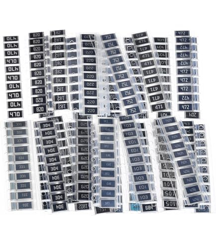 C.S. Elettronica - Elettronica, Kit Componenti, Assortimento Resistenze Da 0 A 10 MOhm 1206 1% 50pz Per Valore - Foto 3