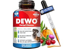 Natural Intestinal Defense for Dogs, Puppies & Cats, Kitten – Herbal Cleanse with Pumpkin, Turmeric – Promotes Healthy Gut – 