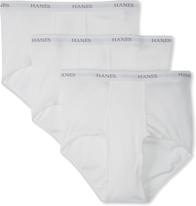 Hanes Ultimate Men's 3Pack FullCut Briefs White XXL Buy Online