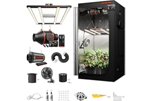 Spider Farmer G3000 Grow Tent Kit Complete 3x3x6ft, 300W Dimmable Bar Style LED Grow Lights 36"x36"x70" Tent Kit 4" Ventilation System with GGS Smart Controller 2025
