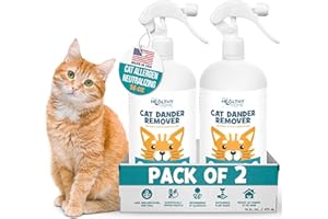 YourHealthyHome Cat Dander Remover Aloe Vera Free - Pet Dander Allergy Reducer Relief Dry Skin Spray for Cats and Humans| Cru