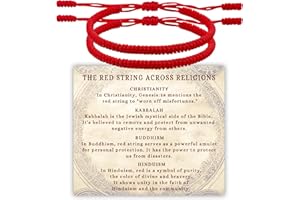 DAYANEY 2PCS Couple Bracelets, Red String Bracelet for Women Red Bracelets Matching Bracelets for Couples Protection for Boyf