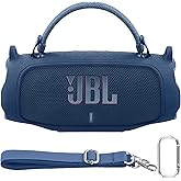 Baval Silicone Case Compatible with JBL Charge 6 Portable Bluetooth Speaker(Blue Cover)