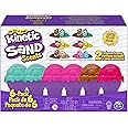 Kinetic Sand Scents, Ice Cream Cone Container, 6-Pack with 24oz of All-Natural Scented Play Sand (Amazon Exclusive), Sensory Toys for Ages 3 and up