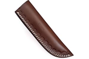 Ottoza TOP GRAIN Leather Knife Sheaths for Fixed Blade Knives, Leather Knife Sheath for Belt, Leather Knife Holster Belt Knife Holder, Vertical Knife Sheath for Belt No:111