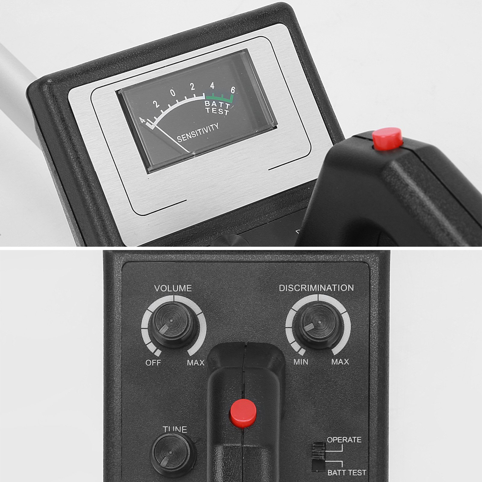 Voilamart Metalldetektor Metallsuchgerät Pinpointer,LCD-Bildschirm Diskrimination Funktion wasserdichter Suchspule mit Faltschaufel und Tragetasche Geschenk für Kinder Profis Einsteiger