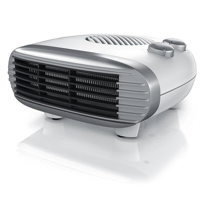 Brandson - Heizlüfter | Fan Heater | 3 Leistungsstufen | Einstellbares Thermostat | Betriebsanzeige | 2000W | Geräuscharm und