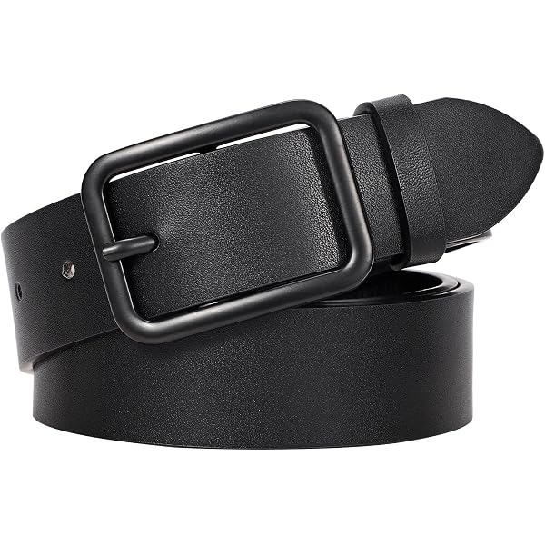 WHIPPY Women Leather Belt for Jeans Pants Dresses Black  display picture 1