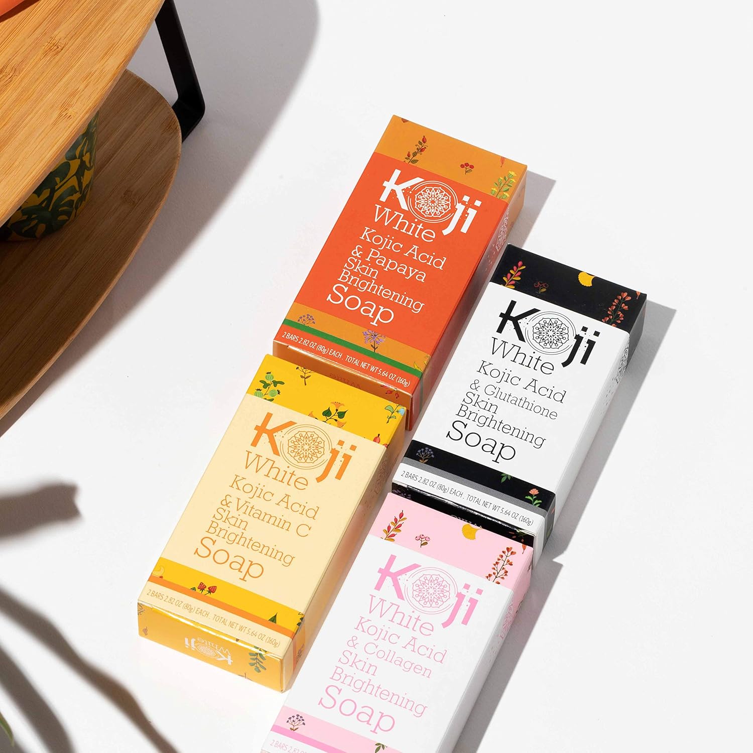 Koji White Kojic Acid & Vitamin C Skin Brightening Soap ( 2.82 oz / 2 Bars ) - Smooth And Soft Complexion for Face & Body: Beauty