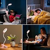 Akynite 3W Rechargeable Clip-On Bed Light Pink 28 LEDs Type C Charge view 6