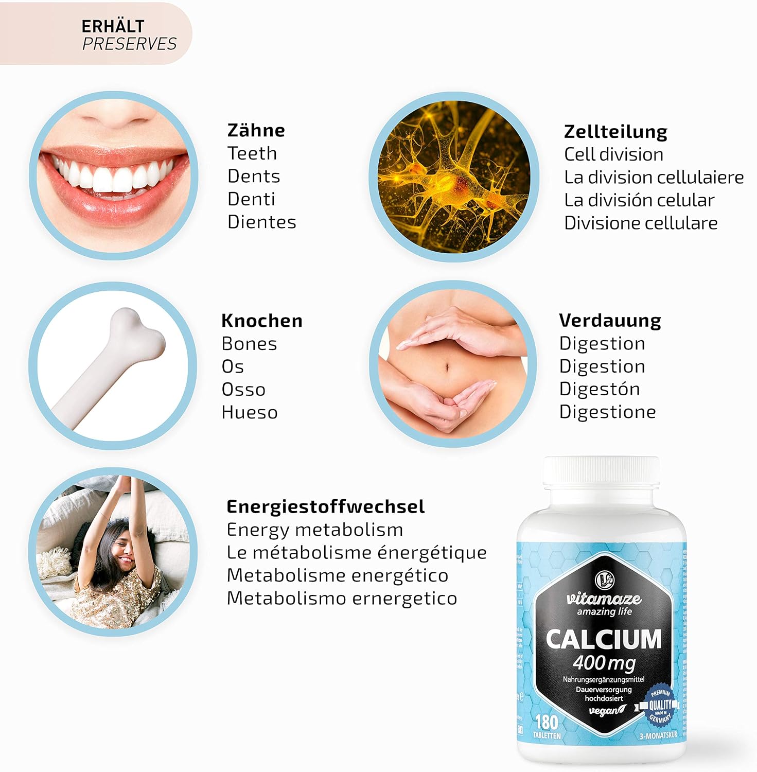 Calcium Tablets High Strength -180 Tablets for 3 Months - Image 4