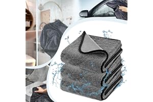 POFEIYA Shiny Bath XXL Drying Towel, Your Trusted Shiny Wipes Shower Cleaning Cloths, Shiny Bath Drying Towel, Ultra Absorbent & Streak Free Microfiber Towels, Escape The Bathroom Cars Limescale (3Pcs)