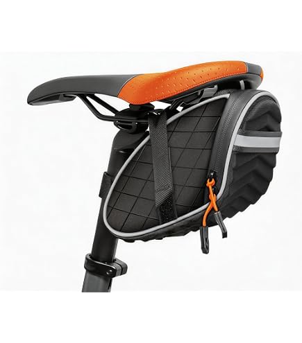Amazon.com: Bowagn Bike Bag,Bicycle Saddle Bag,Under Seat 3D Shell