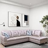 GlasFlength L Shaped Couch, Modular Sectional Sofa