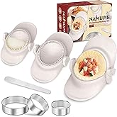 NAMUPIE 7 Piece Dumpling Maker Kit - All-in-One Empanada Maker Set with Press Molds & Ring Cutters, BPA-Free Kitchen Accessor