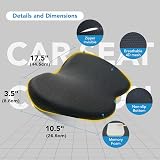 kingphenix Wedge Car Seat Cushion Memory Foam for Driver, Back Pain Relief view 7