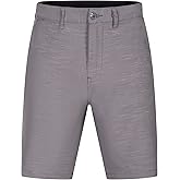Brickline Mens Shorts for Men, Hybrid Casual Golf Dress Flat Front Quick Dry Stretch Board Shorts, Lightweight Chino Short Grey - 50