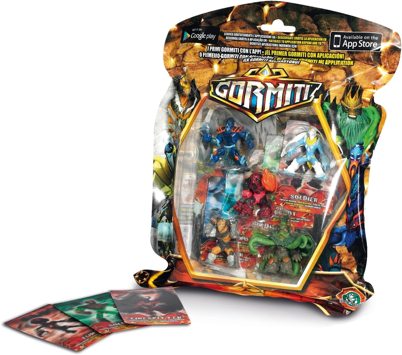 Gormiti S4 – Blister with 5 Figures, 6 cm (GIOCHI PREZIOSI 26240)