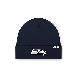FOCO Men's Seattle Seahawks NFL Logo Basic Beanie