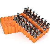 Mutt Tools 33pc Security Bit Set - Complete Torx Security Screwdriver Set with Tamper Proof Bits - Star Bits, Hex, Spanner, T