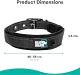 Black Rhino Heavy-Duty Adjustable Reflective Waterproof Dog Collar Pink Black view 3