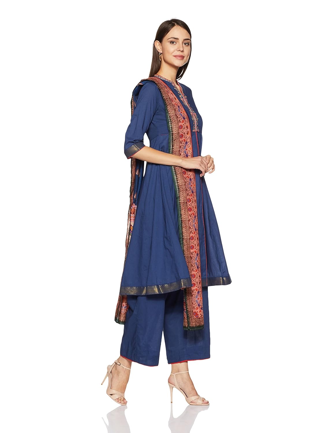 biba women's anarkali salwar suit