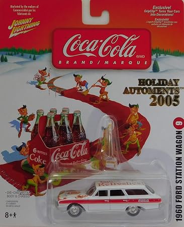 Amazon Com Johnny Lightning 1960 Ford Station Wagon Santa Pause