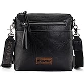 Montana West Crossbody Bag for Women Multi Pocket Cross Body Bag Purses with Guitar Strap