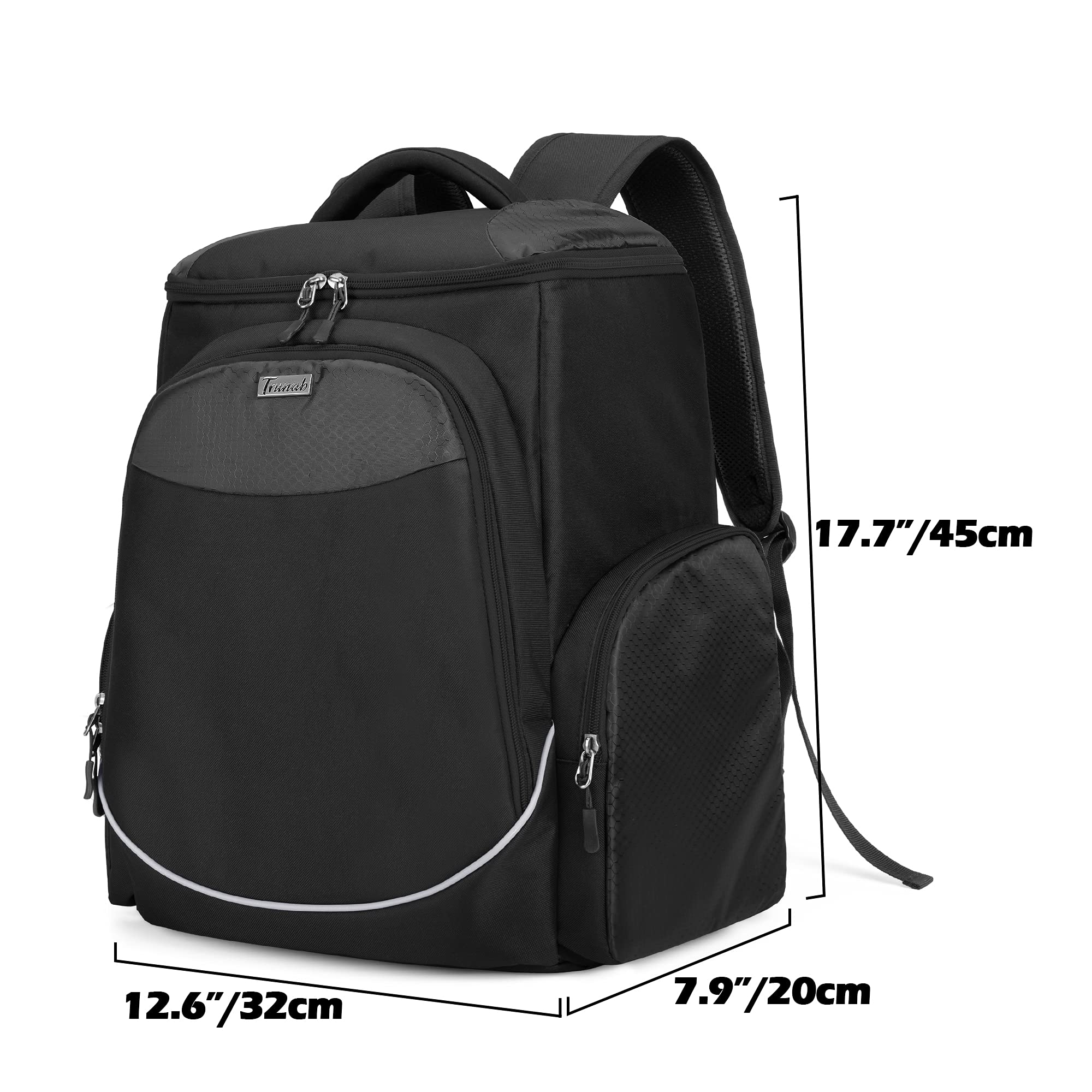 Trunab Gaming Console Backpack Compatible with Playstation 5 / PS5 Slim / PS4 / Xbox One, Travel Carrying Bag with Multiple Pockets for 15.6” Laptop and Gaming Accessories