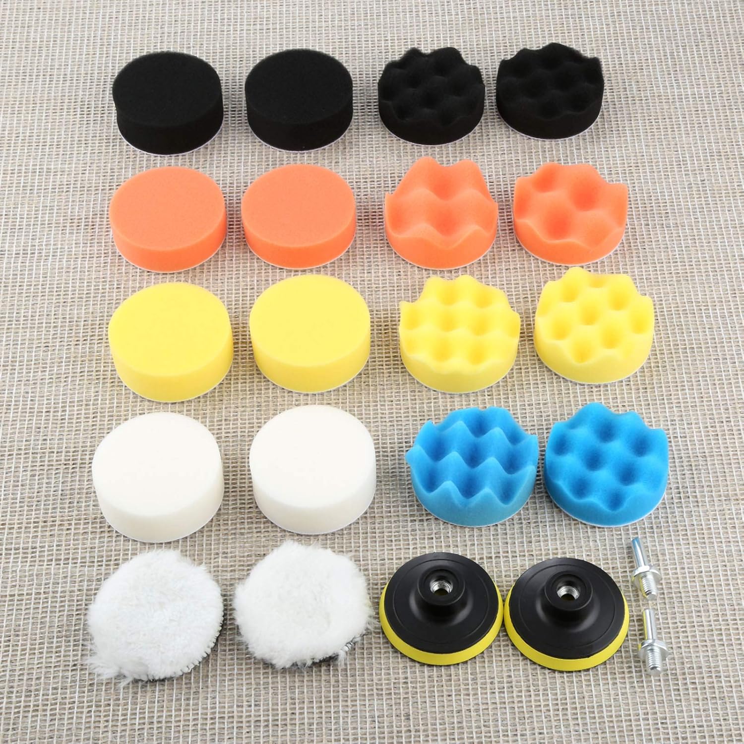 Polishing Pad 22Pcs Car Polisher 3Inch 80mm Sponge Buffing