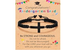 ORISPRE Cross Braided Bracelet for Men/Boys Birthday Graduation Christmas Confirmation Communion Gifts for Son Grandson Nephew