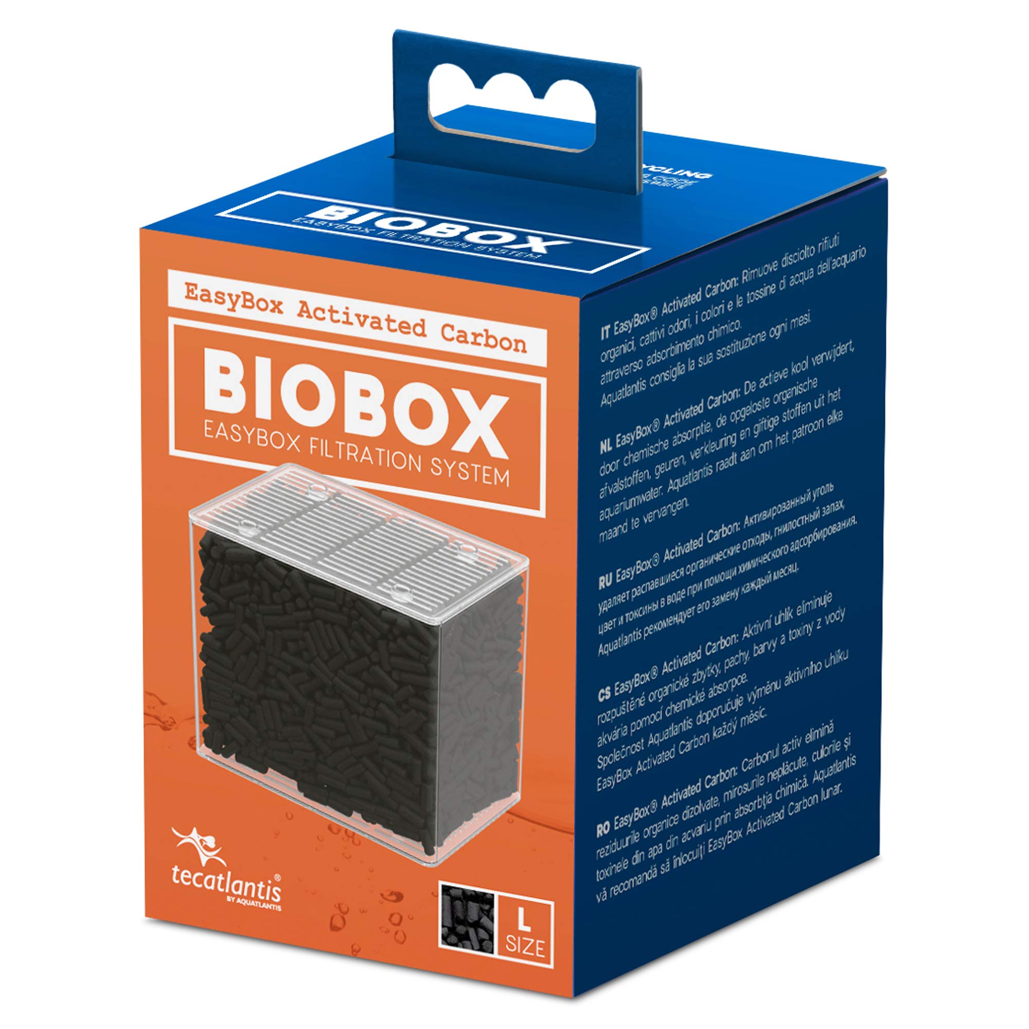 EasyBox Activated Carbon Filter Media Cartridge for Biobox Filters 2 and 3, L