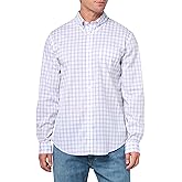 Performance Series Stretch Polo Button-Down Collar, Checked Sport Shirt