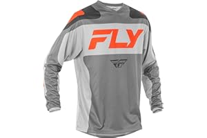 Fly Racing Men's F-16 Jersey (Grey/Orange, X-Large)