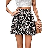 Nicetage Summer Casual Beach Vacation Cheetah Print Shorts for Women Trendy Baggy Short Pants Frenchy Tie Front with Pockets