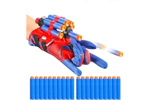YUCCKYOU Realistic Spider Soft Bullet Shooter Cosplay Launcher Toy Wrist Cheap Cool Stuff Foam Blaster Gadgets Gloves Fun Amazing hot Toys for Boys Kids Children Teens Gifts for Age 8-12 13 Years Old