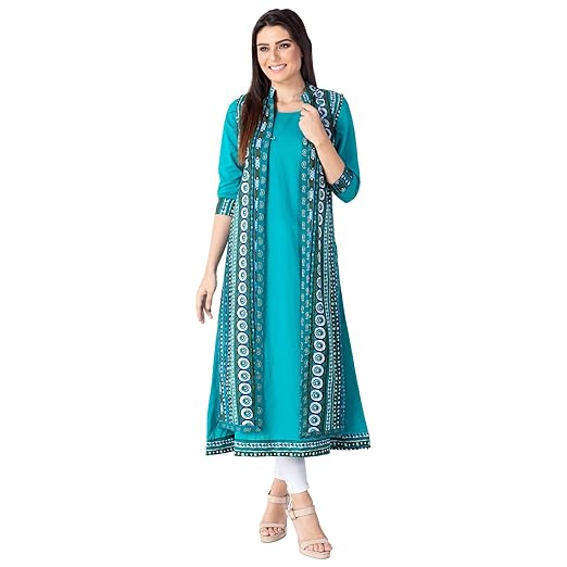 Women's Cotton Layered & Tiered Kurta
