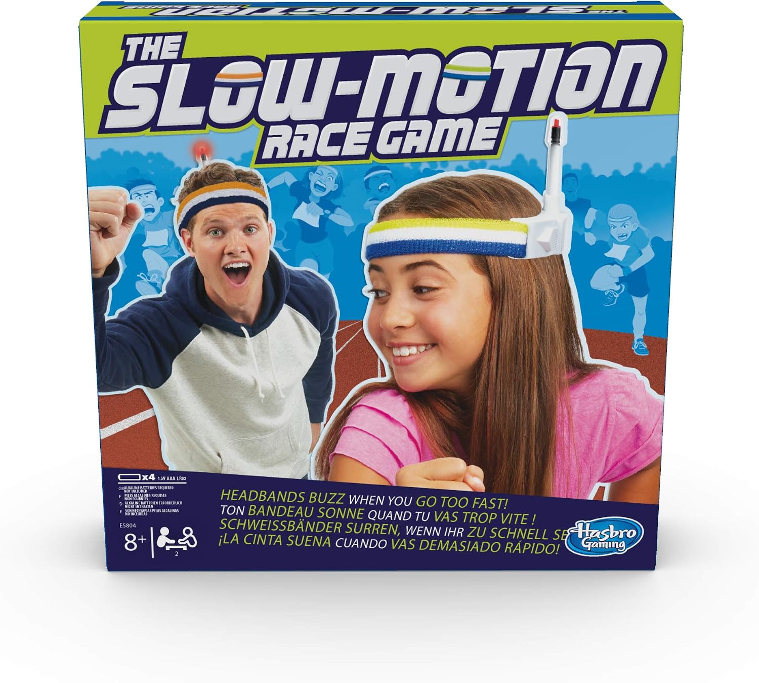 Juegos en Familia Hasbro - The Slow Motion Race Game, Multicoloured (E5804EU4), Multi-coloured, Medium