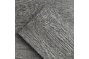 ATOPOSE GREEN SURFACE SOLUTIONS ATOPOSE Peel and Stick Floor Tile Waterproof - 36 Pack 54 Sq.Ft,Wood Grain Vinyl Flooring,Dark Grey,Rigid Surface Hard Core,Easy to Insatll for Bathroom, Kitchen, Bedroom, Home Indoor Use