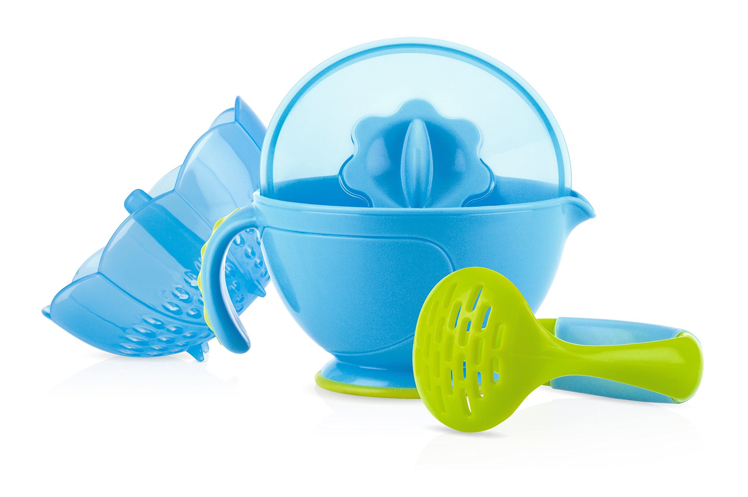 Nuby Garden Fresh Steam N' Mash Baby Food Prep Bowl and Food Masher