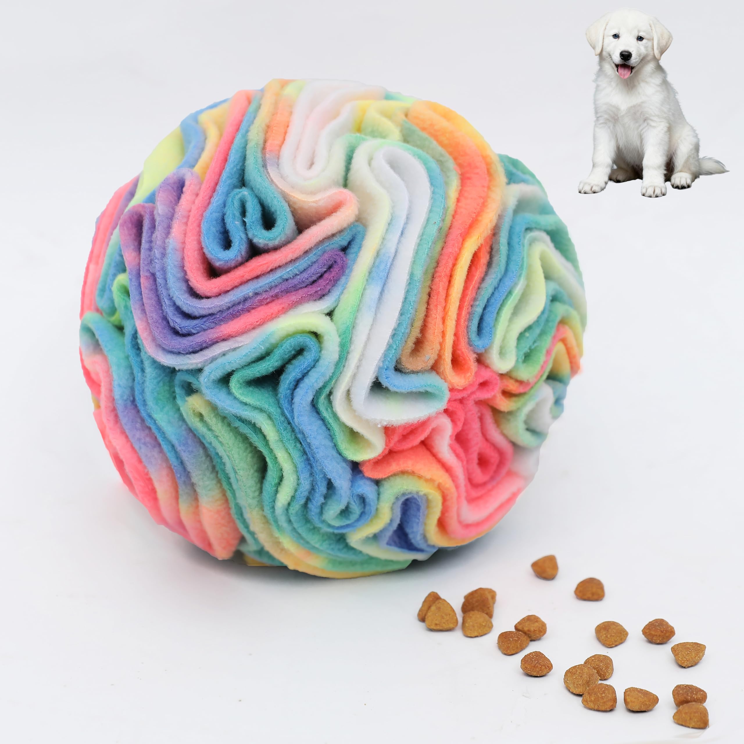 Photo 1 of Ablechien Snuffle Ball for Dogs, Puppy Treat Toy, Interactive Foraging Puzzle Ball Toy, Enrichment Toys for Large Dogs, Sniffle Interactive Treat Balls