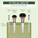 EcoTools On-The-Go Makeup Brush Kit 5 Piece Travel Set Synthetic Bristles view 2