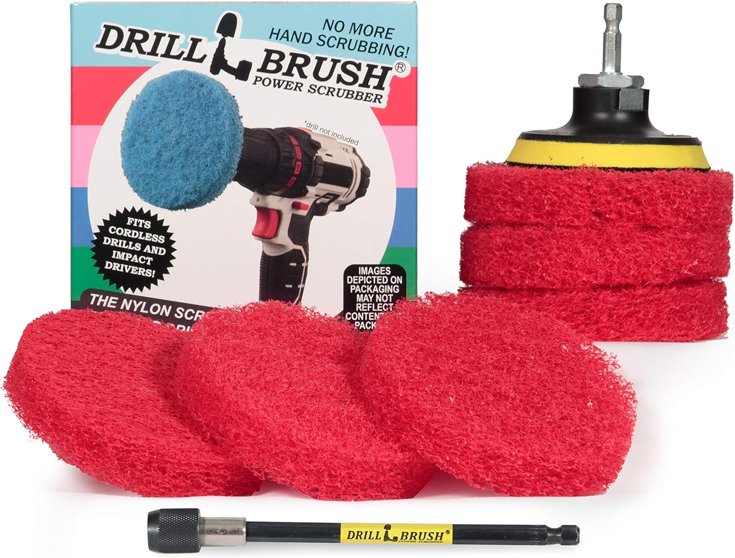 Drill Scrubber Drill Brush Power Scrubber Pads Bathroom