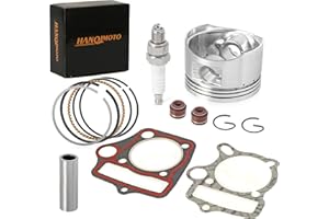 HANQIMOTO Piston Rings Gasket Set 52.4mm Bore Replacement for Kazuma Taotao Sunl Coolster SSR 110cc 125cc ATV Pit Bike