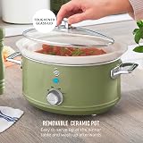 Swan Retro Slow Cooker 3.5L 200W Green SF17021GN with 3 Temps view 6
