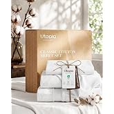 100% Cotton Sheets Twin Size, 16" Deep Pocket, 3 Piece Sheet Set, White | Crisp, Cool &amp; Breathable Cotton Bedding, 1 Flat Sheet, 1 Fitted Sheet &amp; 1 Pillowcase, Easy Care, Cotton Percale Sheets Twin