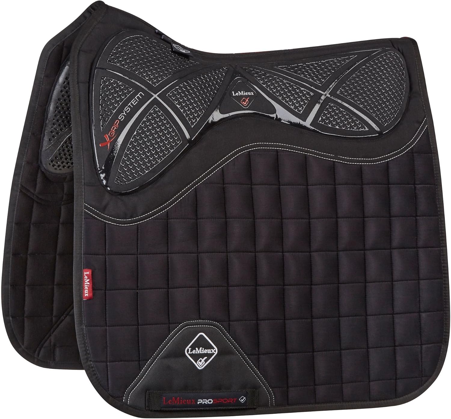 LeMieux X-Grip Twin Sided EuroJump Square, Sottosella Unisex Adult, White, Large : LeMieux