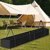Lolyer 83" L x 12" W Large Tent Pole Bag, Canopy Tent Storage Carring Bag with Waterproof Lining Handles and Dual Zipper, Black